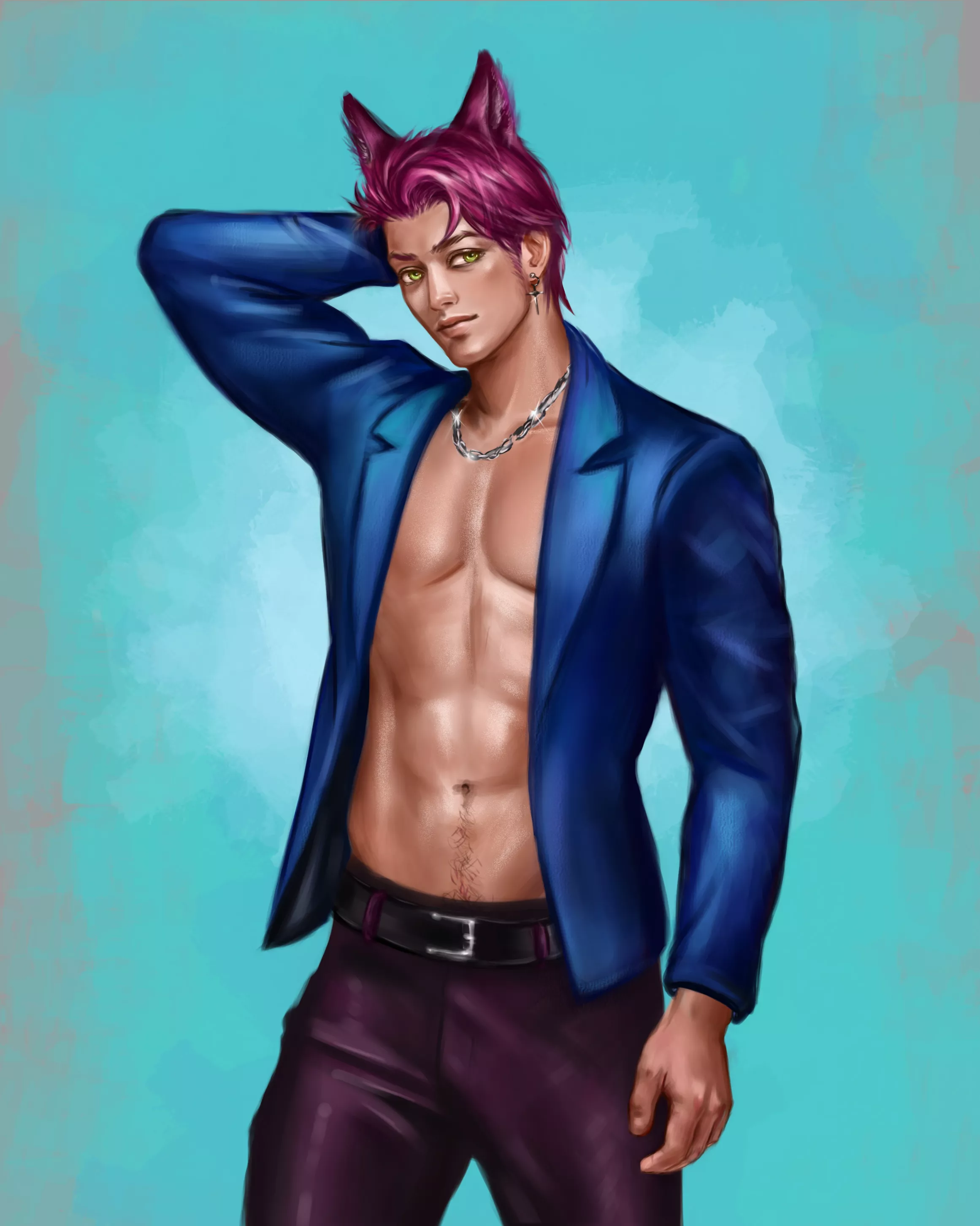 Kitsune guy (artwork by me) posted by OlegLeus