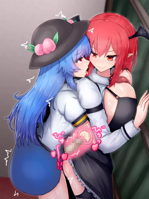 Koakuma x Tenshi Hinanawi Creampie Sex (Double Zeta ) [Touhou] by sequence_string