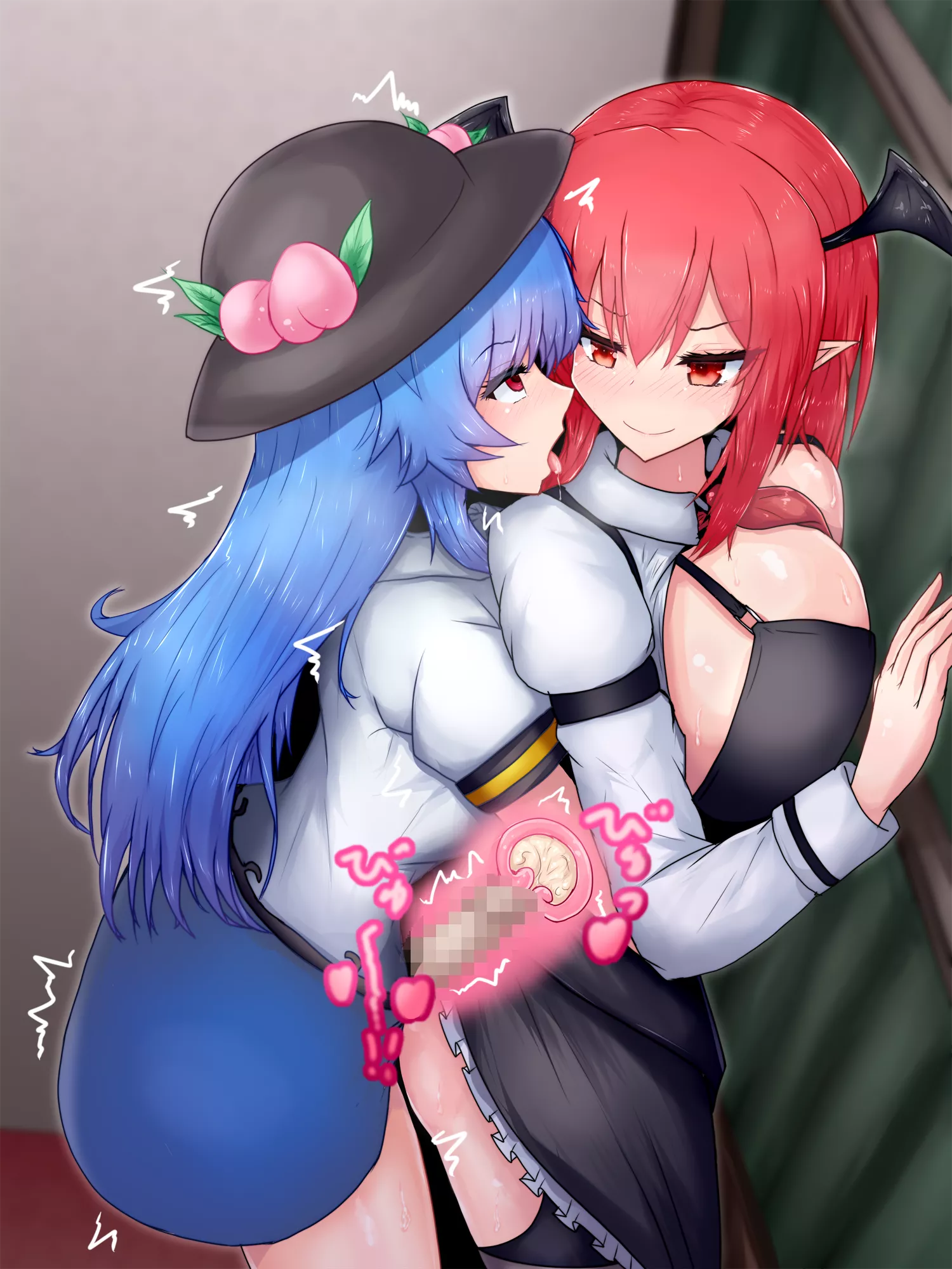 Koakuma x Tenshi Hinanawi Creampie Sex (Double Zeta ) [Touhou] posted by sequence_string