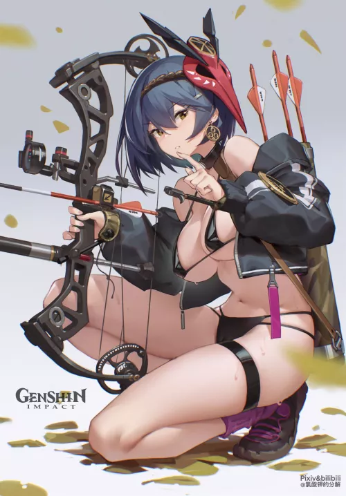 Kujou Sara [Genshin Impact] by xSaviour_N