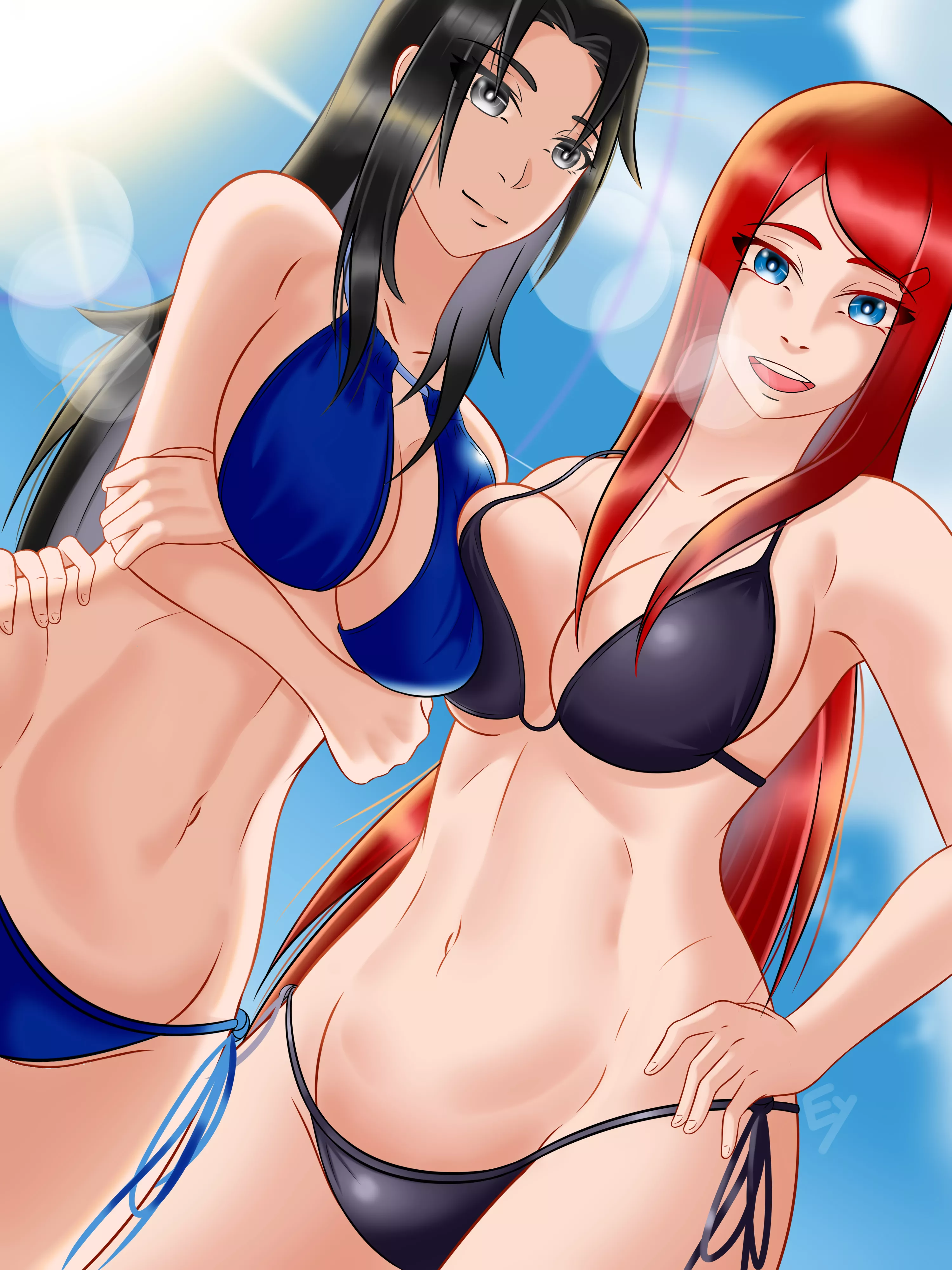 Kushina And Mikoto Beachtime (EYK01) [Naruto ] posted by sequence_string