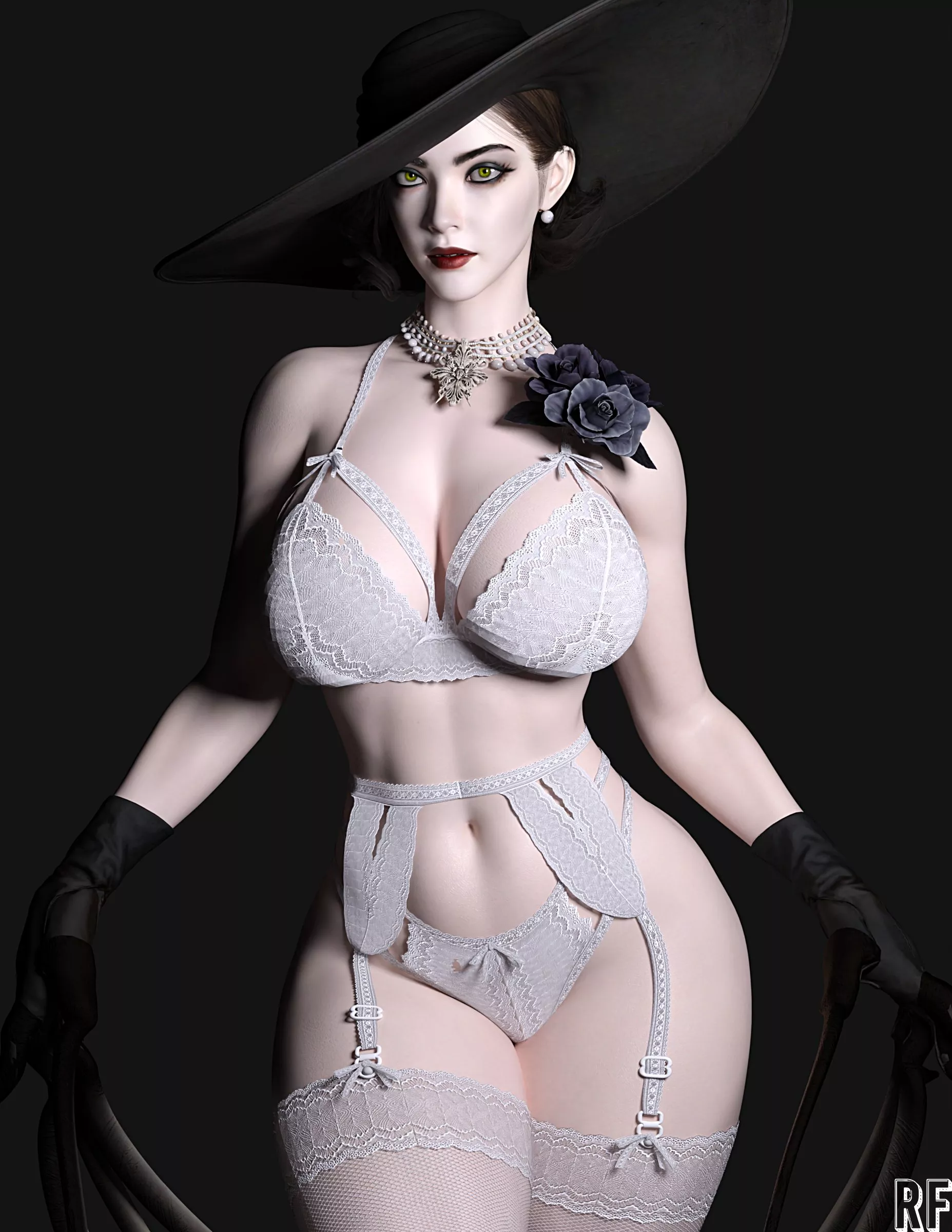 Lady Dimitrescu (Rude Frog 3D) [Resident Evil] posted by pouli-
