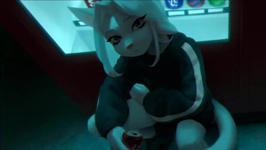 Late night drink (art by me @Sancosity on Twitter) by SancosityJA