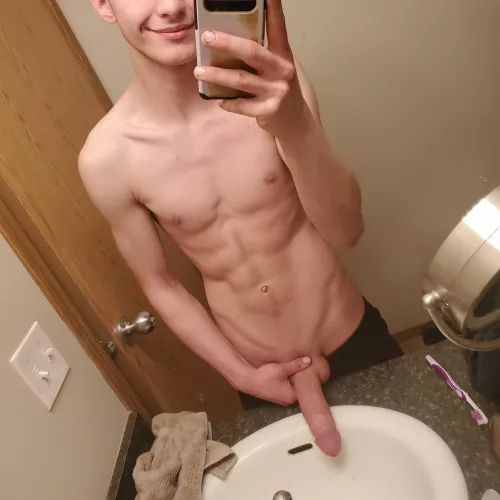 late night mirror pic 😏 by slimslippery