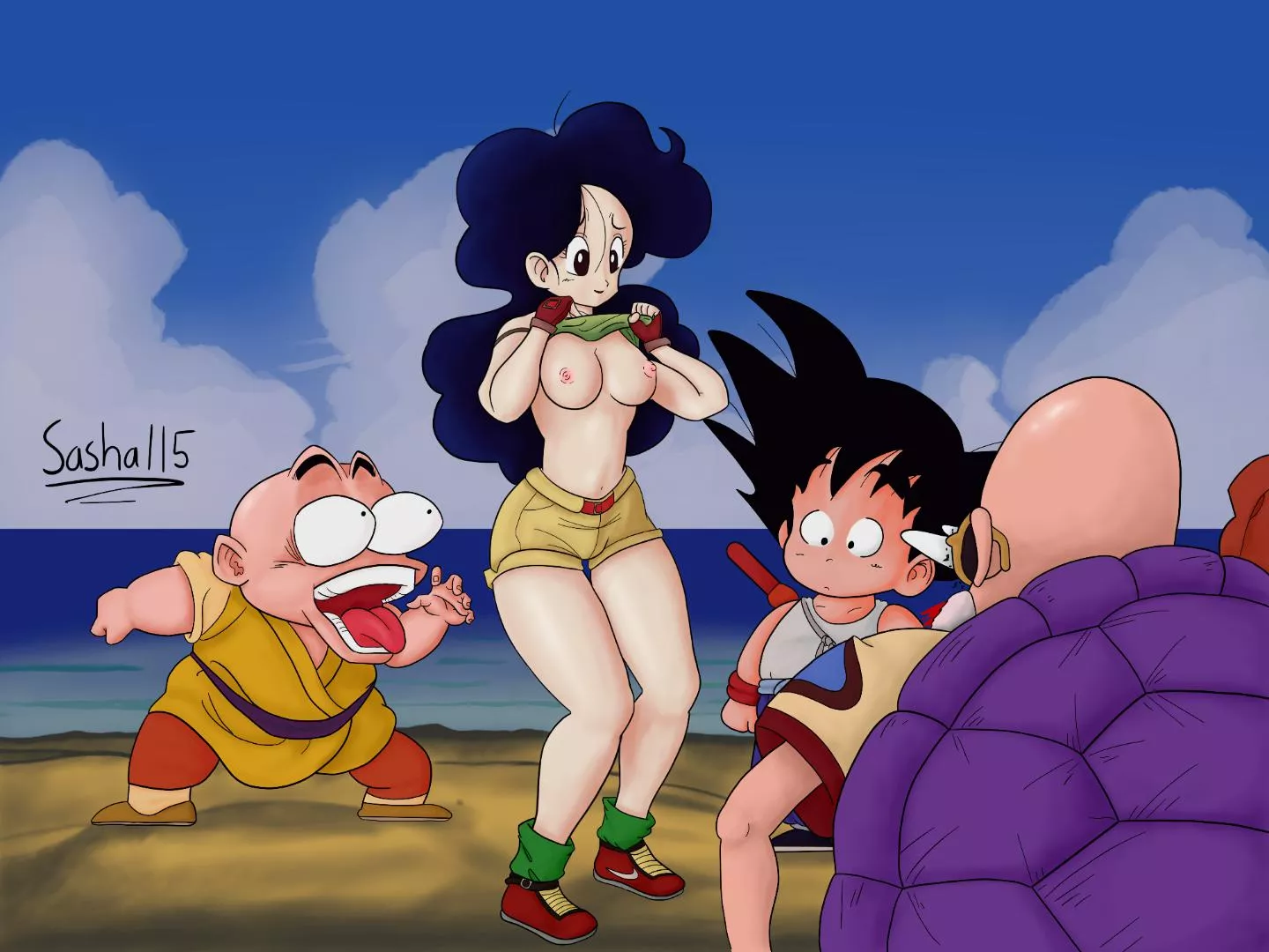 Launch Krillin Goku Master Roshi (sasha115) posted by Recent-Cauliflower-5