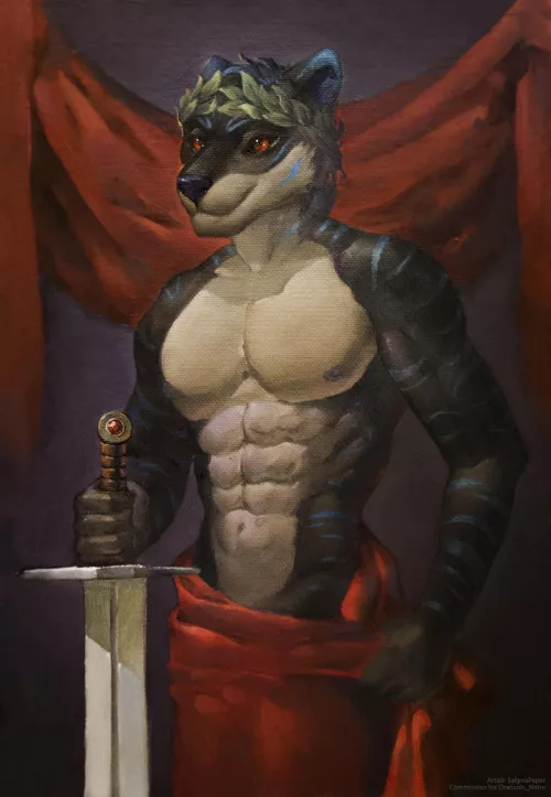 Laurel wreath. Oil painting. (art by me) by SatynaPaper