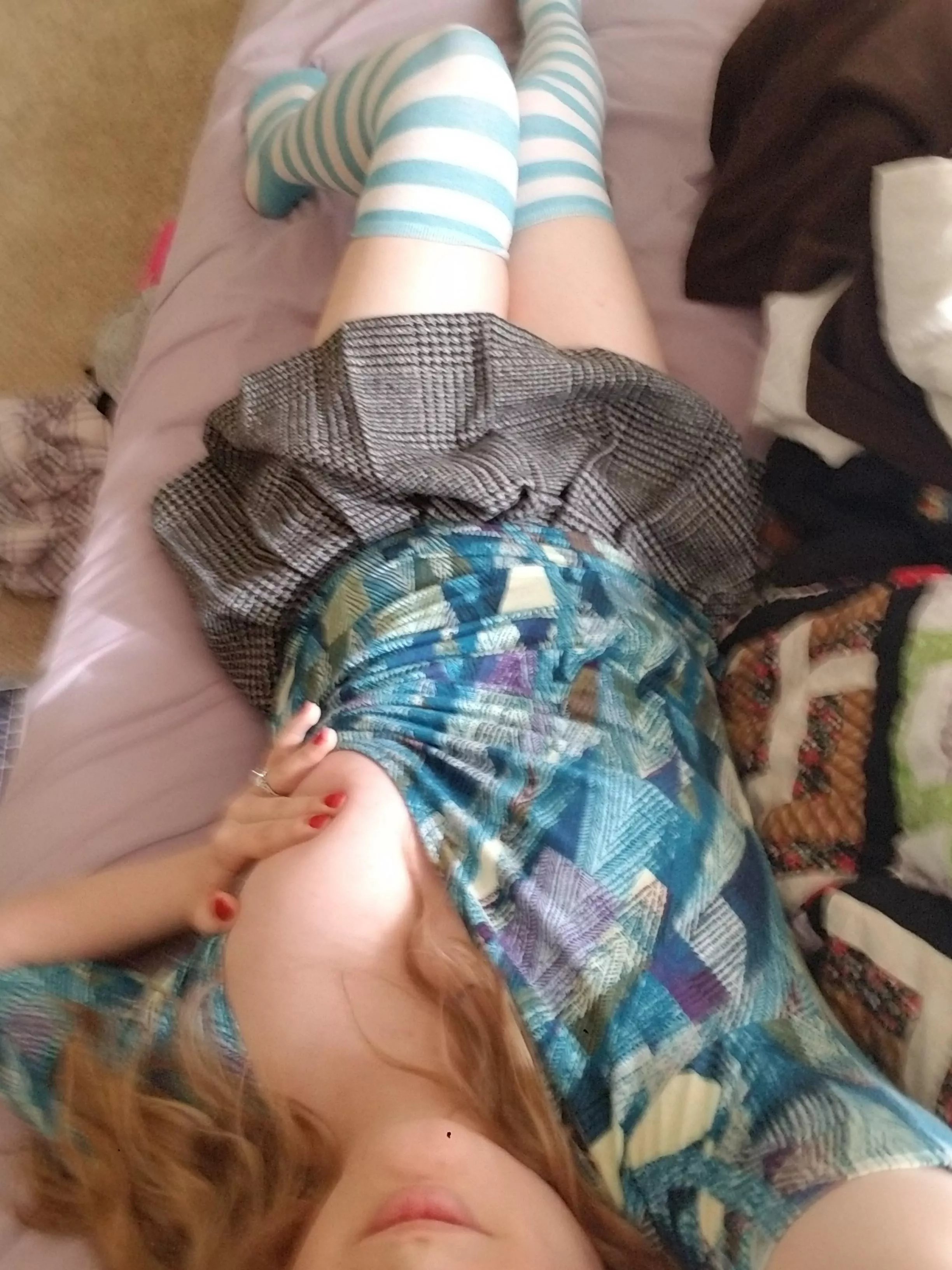 Laying in bed with my Programming Socks™ posted by Syra78