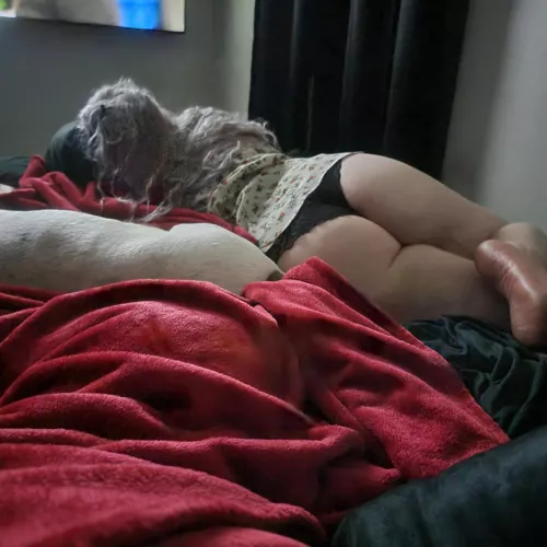 laying next to her...off limits to me by sinthia805