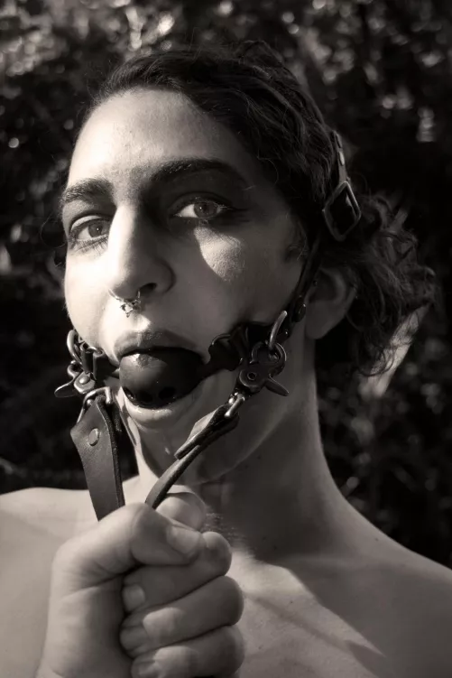 leading a very good gagged boy 😇 by Sabersmyth