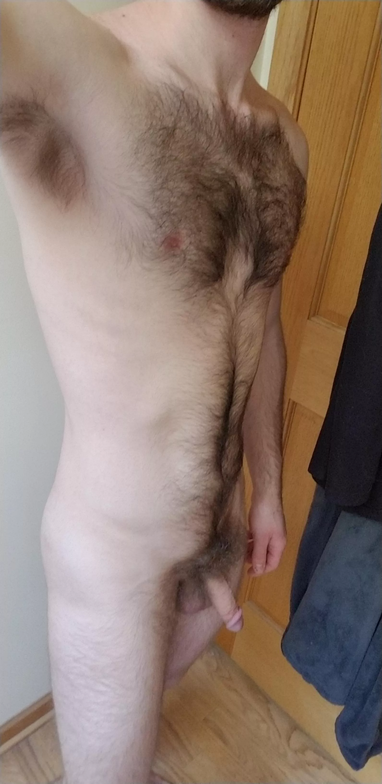 Learning confidence in my hairy body. Can you feel it? posted by jamesondescend