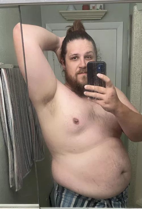Learning to love my body, a little post shower self-love by BearNakedBryce