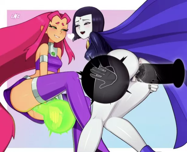 Left or right, Raven, Starfire (Loodncrood) [DC] by ImNotLucky_