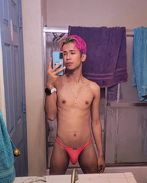 Lemme show off my thong 😛 by SamAdam90