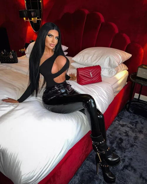 Lena all in black by BimboSimp