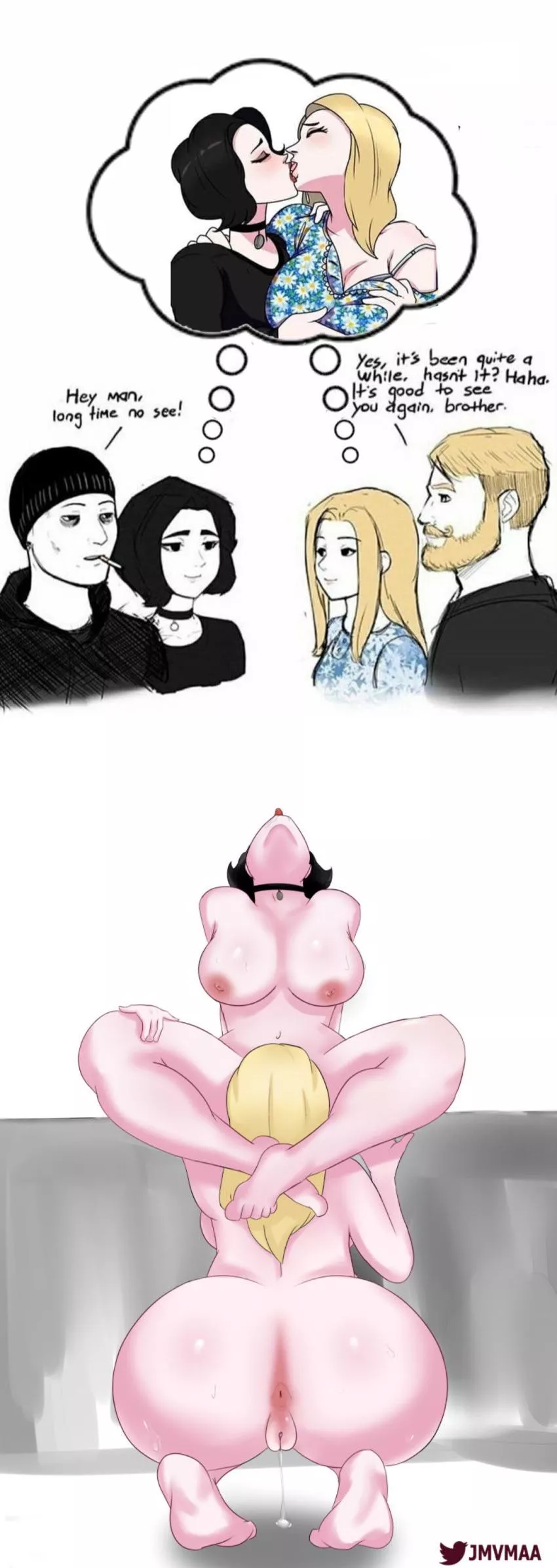 Lesbian meme [rule 34] posted by badadada2