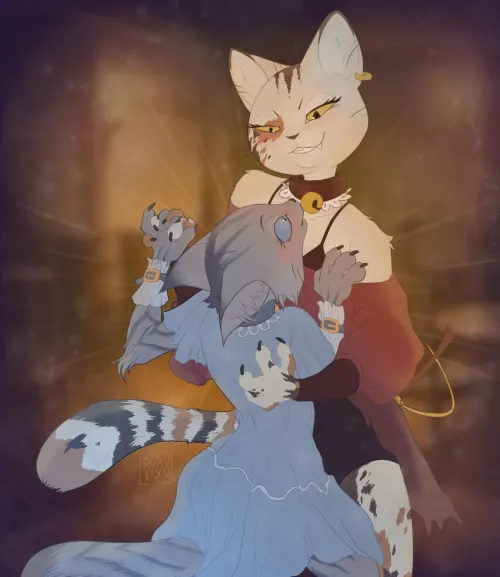 Lesbian Pirate Cats, Lesbian Pirate cats! @Boscovisco on twitter by Boscovisco