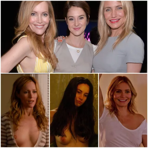 Leslie Mann, Shailene Woodley & Cameron Diaz by deadkameng