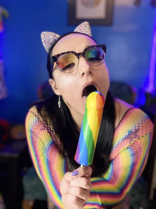 Let me lick you like this lollipop 😉 by XcatladydevX