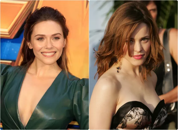 Lets get hard & stroke to Marvel babes Elizabeth Olsen & Rachel McAdams by PimpingCelebs
