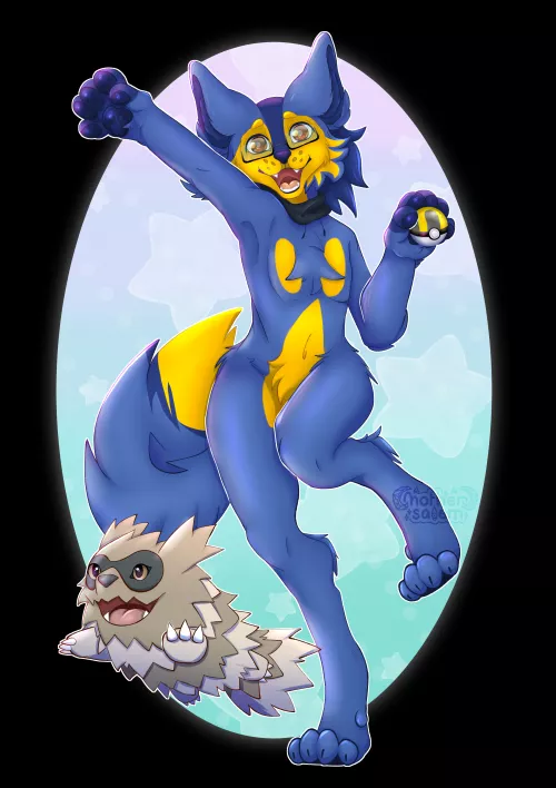 Let's Go, Zigzagoon! [Art by myself, MotherSalem] by MotherSalem