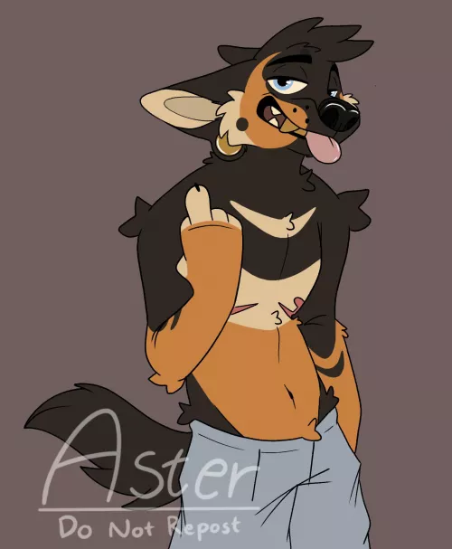 Let’s start a riot! Gift art of Riot for @/riot_gshep on Insta by Aster_Heeler