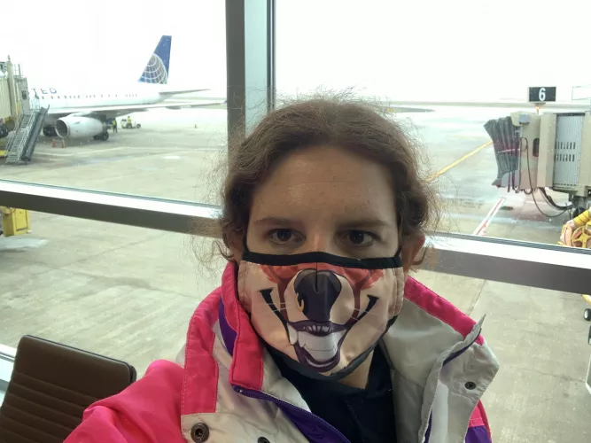 Let’s try this again. The last time nobody noticed but maybe at a different airport somebody will recognize Zoey. by BelovedxCisque