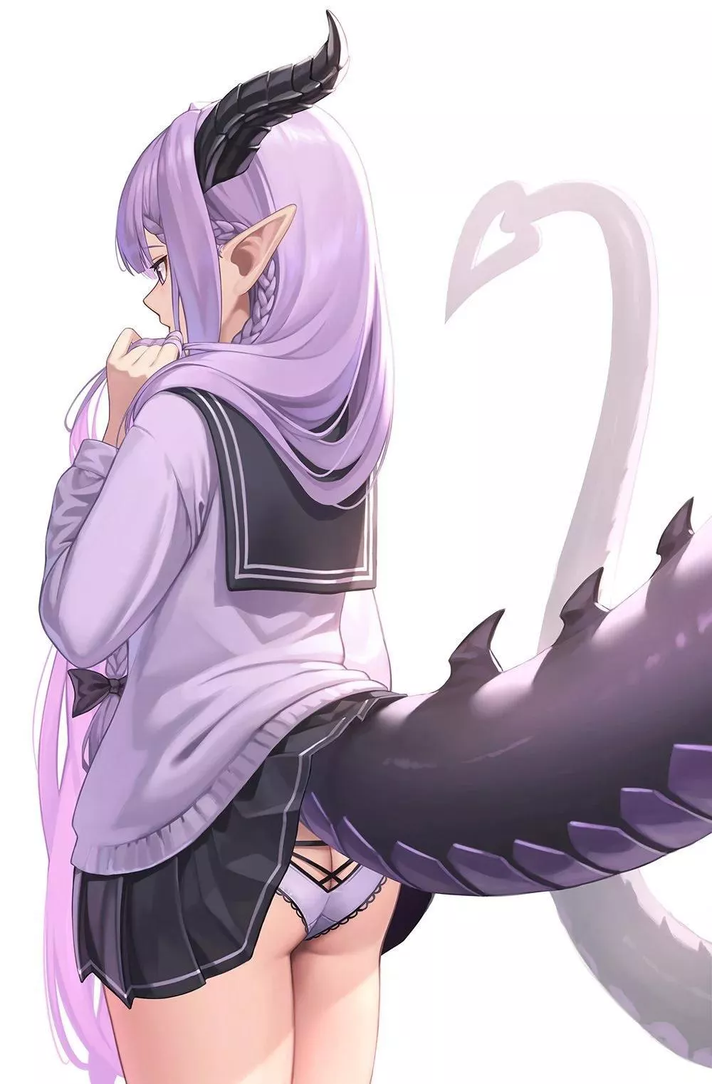 Letting her tail out for once posted by HazardouzBird