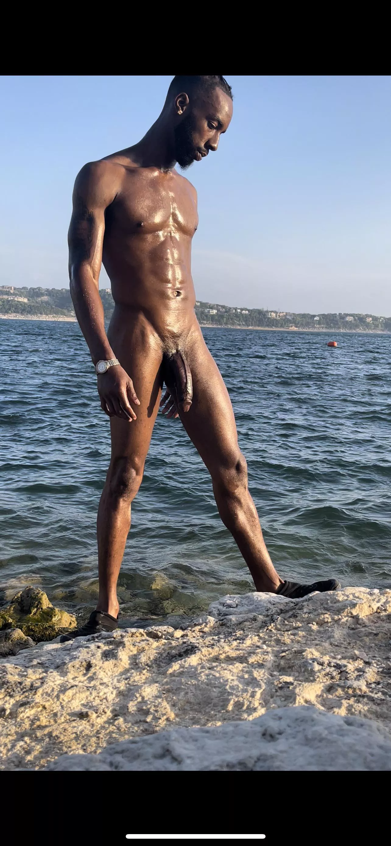 Letting my dick hang at the Beach.. posted by Smokepoleboy1