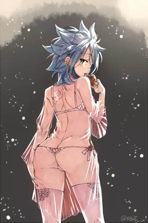 Levy in lingerie (Rusky) [Fairy Tail] by MillionHypotheses