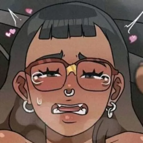 LF Color Source: 1girl, dark skin, glasses, piercing, fangs, Dreamybullxxx by SAMCAHOI