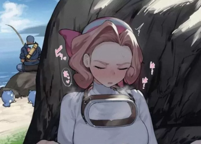 LF Color Source: 1girl, pink hair, blushing by YaBoiT0niy