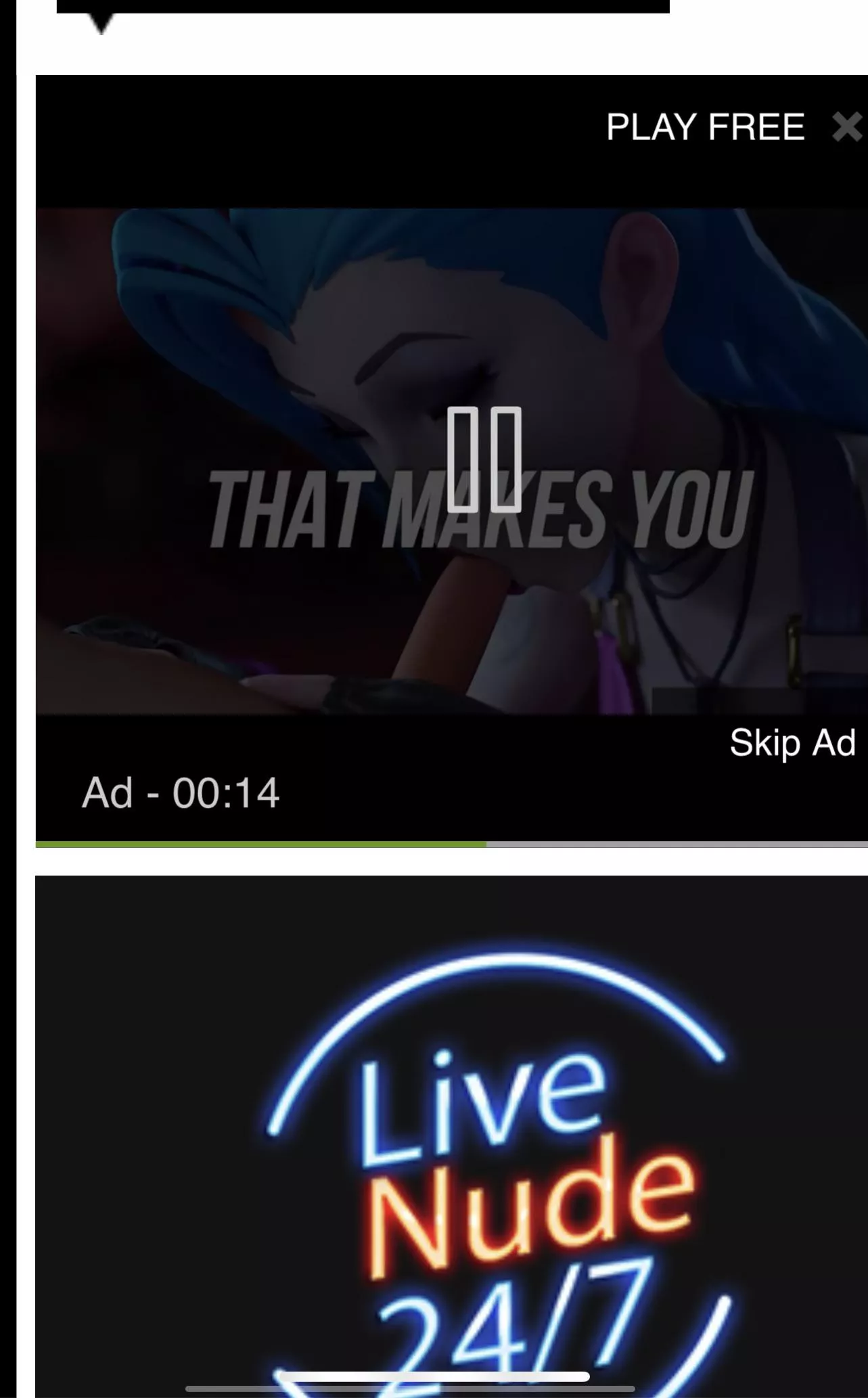LF color source: “are you alone play a free porn game” , blue hair, blowjob posted by BingBangBong-