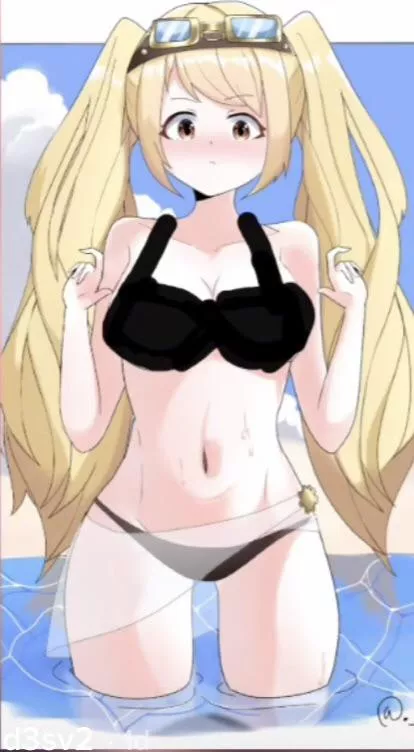 LF Color Source, blonde, long hair, swimsuit, water, goggles posted by Biggestweeb1