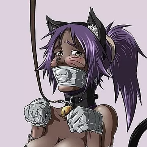 LF color source : bondage, Cat girl by SlayerX360