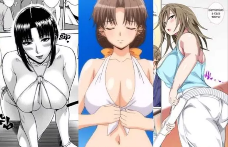 LF color source: collage / collection, milf, black hair, brown hair, big breast, bikini, long hair by Roganz_