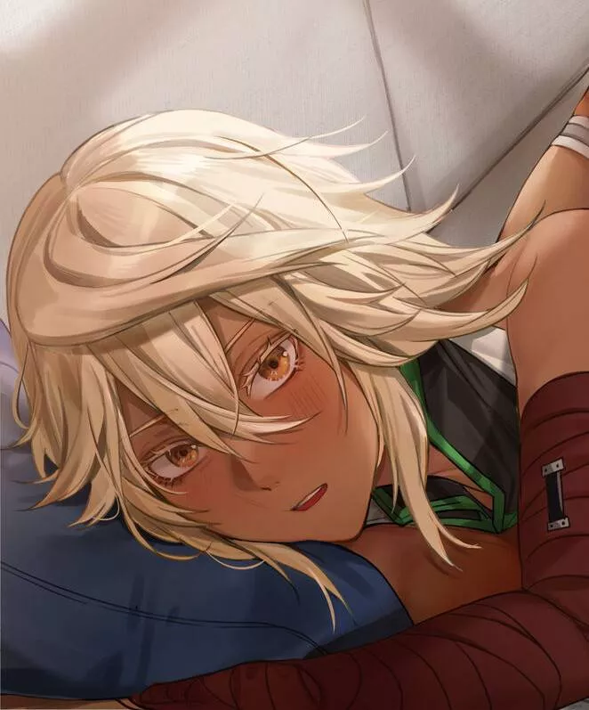 LF Color Source: Ramlethal Valentine, Dark Skin, Blush, 1girl posted by DemonikFlame