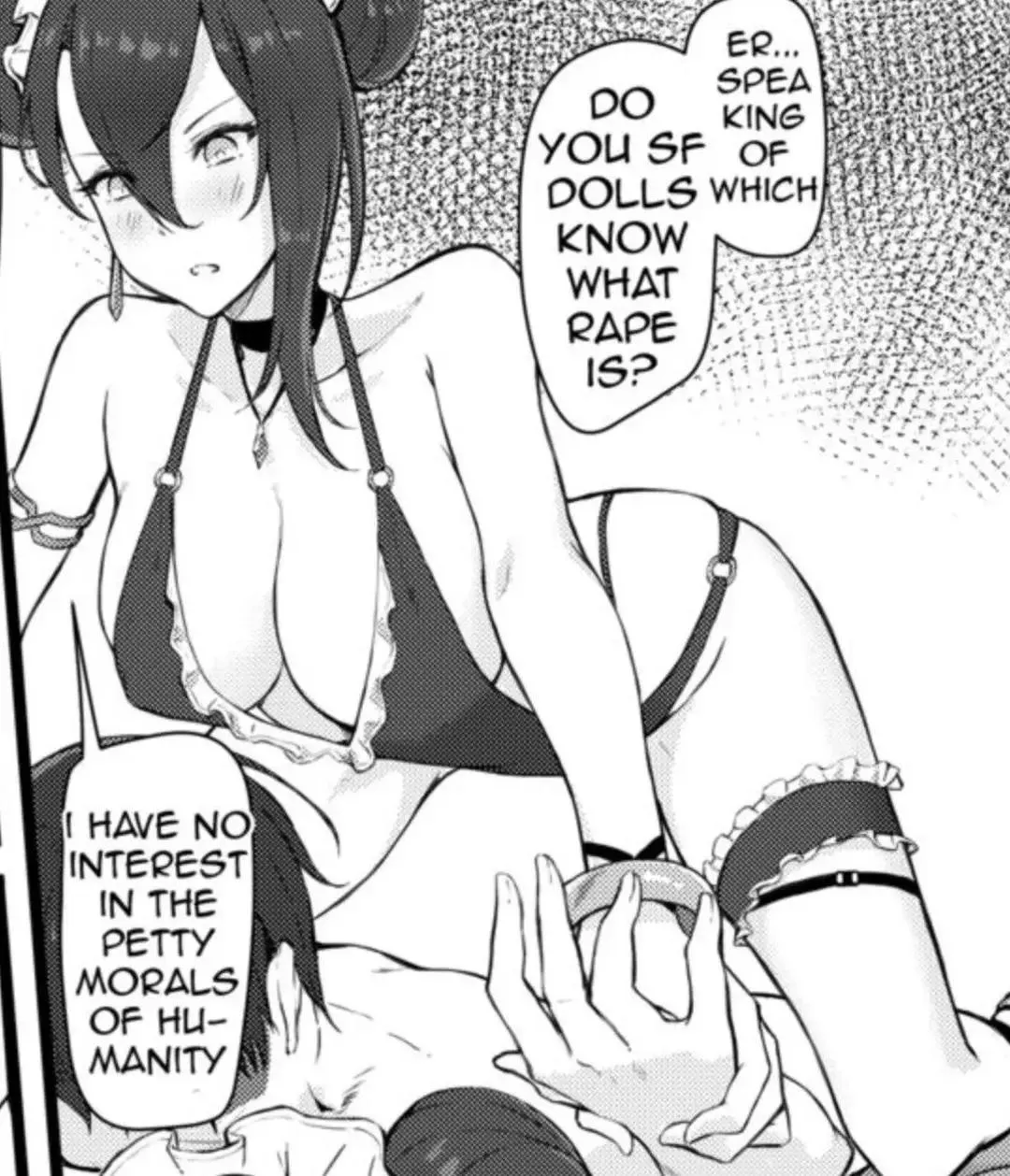 LF Mono Source: 1boy, 1girl, underwear, doll. Do you SF dolls know what rape is? I have no interest in the petty morals of humanity. posted by LilBoy0