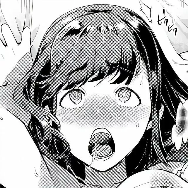 LF Mono Source: 1girl, ahegao, arms up, black hair, blush, breath, close up, crop, face, face focus, long hair, lower teeth, off shoulder strap, open mouth, saliva trail, sfx, sheet grab, shirt lift, strap slip, sweat, swept bangs, tongue, upper teeth posted by HentaiSource_Archive