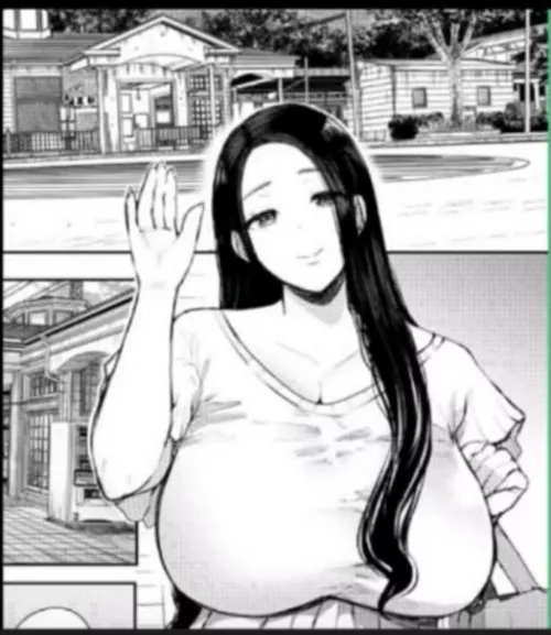 LF Mono Source milf, big breasts, waving hands, long hair by Ok_King7173