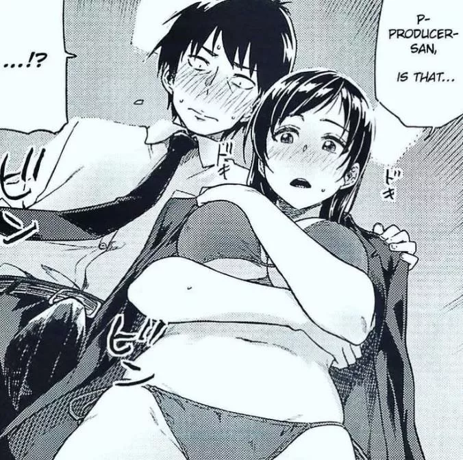 LF Mono Source “P-Producer-San, is that…” “…!?” Swimsuit, big breasts posted by Brax-Tax