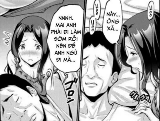 LF mono source: wife, husband, bed clothes, sleeping, blushing, “nay ong xa”, “nnnh. Mai anh phai di lam som roi nen de anh ngu di ma…”, “haa”…. by New_Tooth9947