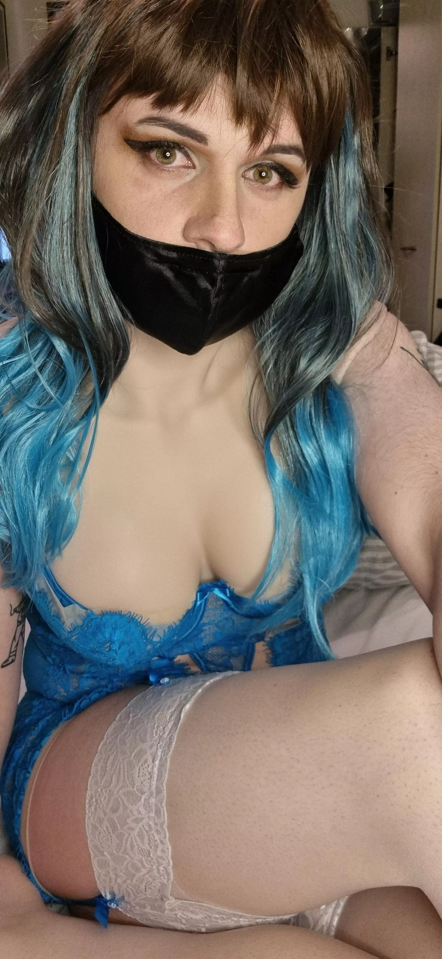 Life is more fun when your lingerie matches your hair 😘💖 posted by bordering_unity