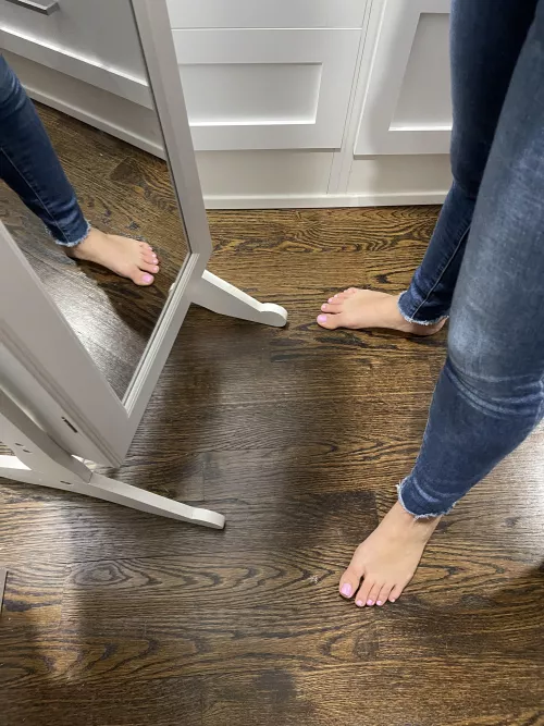 Like my new pedi color? by Alert-Worker-1985