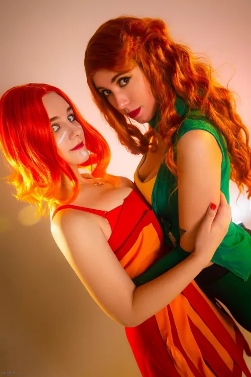Lina and Windranger from Dota2 by Agrifano and RedApple_Girl. by Agrifano