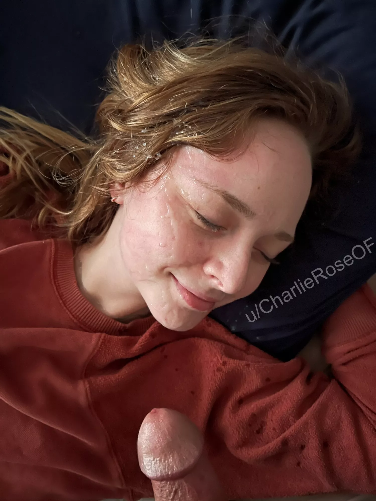 Little cum pearls in my hair posted by CharlieRoseOF