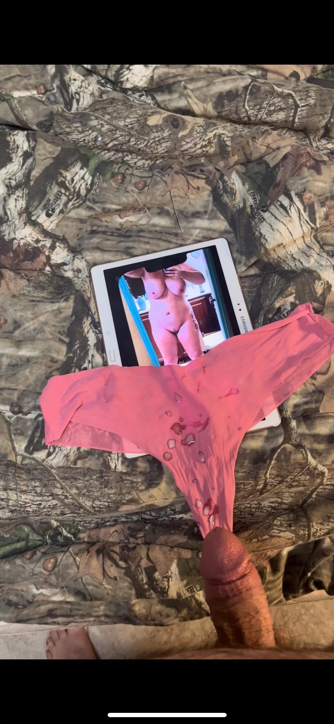 Little tribute and cum of the wife panties. posted by This_is_fun87