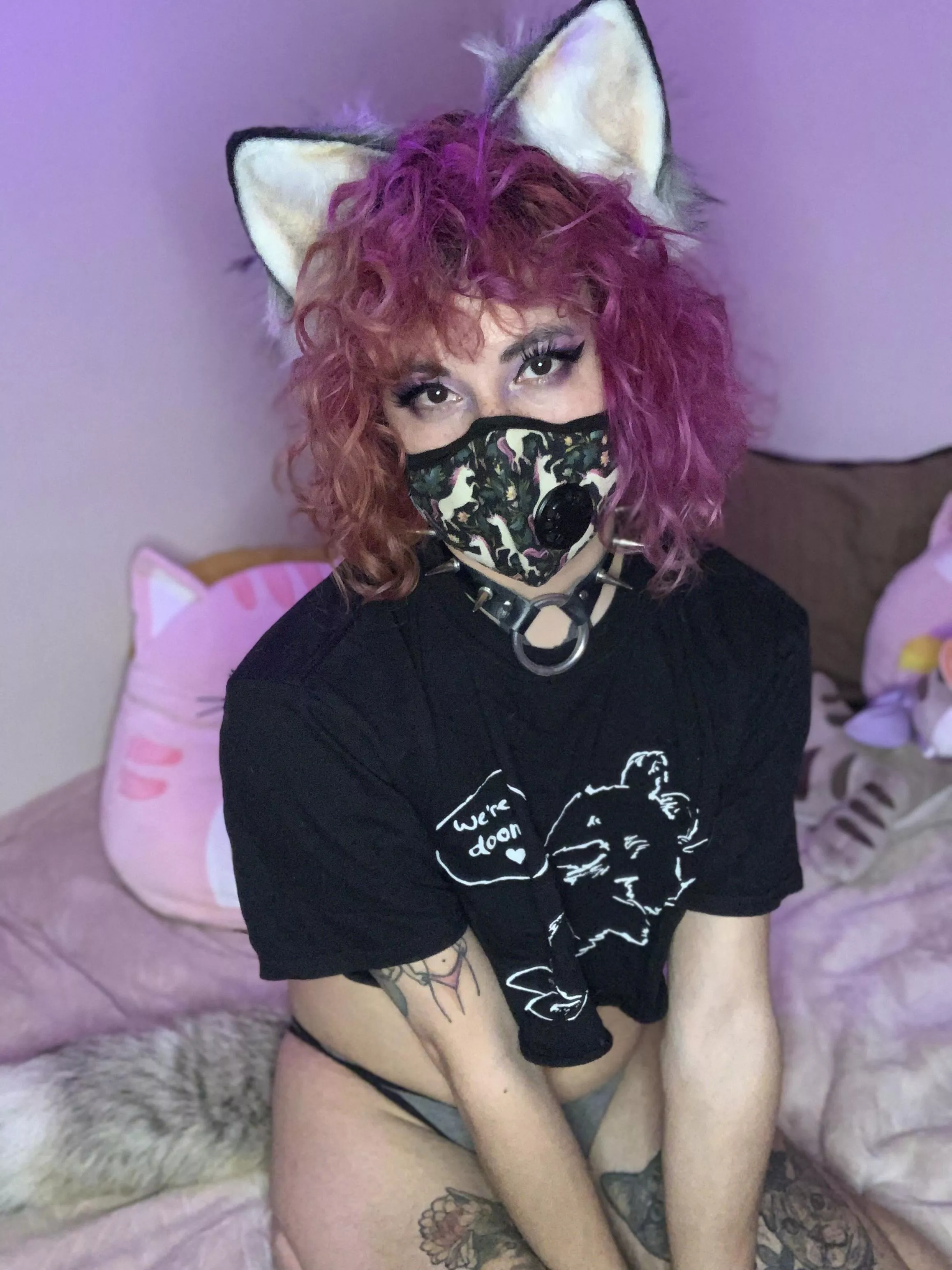 Little wolf pup ready for a primal scene 🐺🐾 posted by frecklemischief