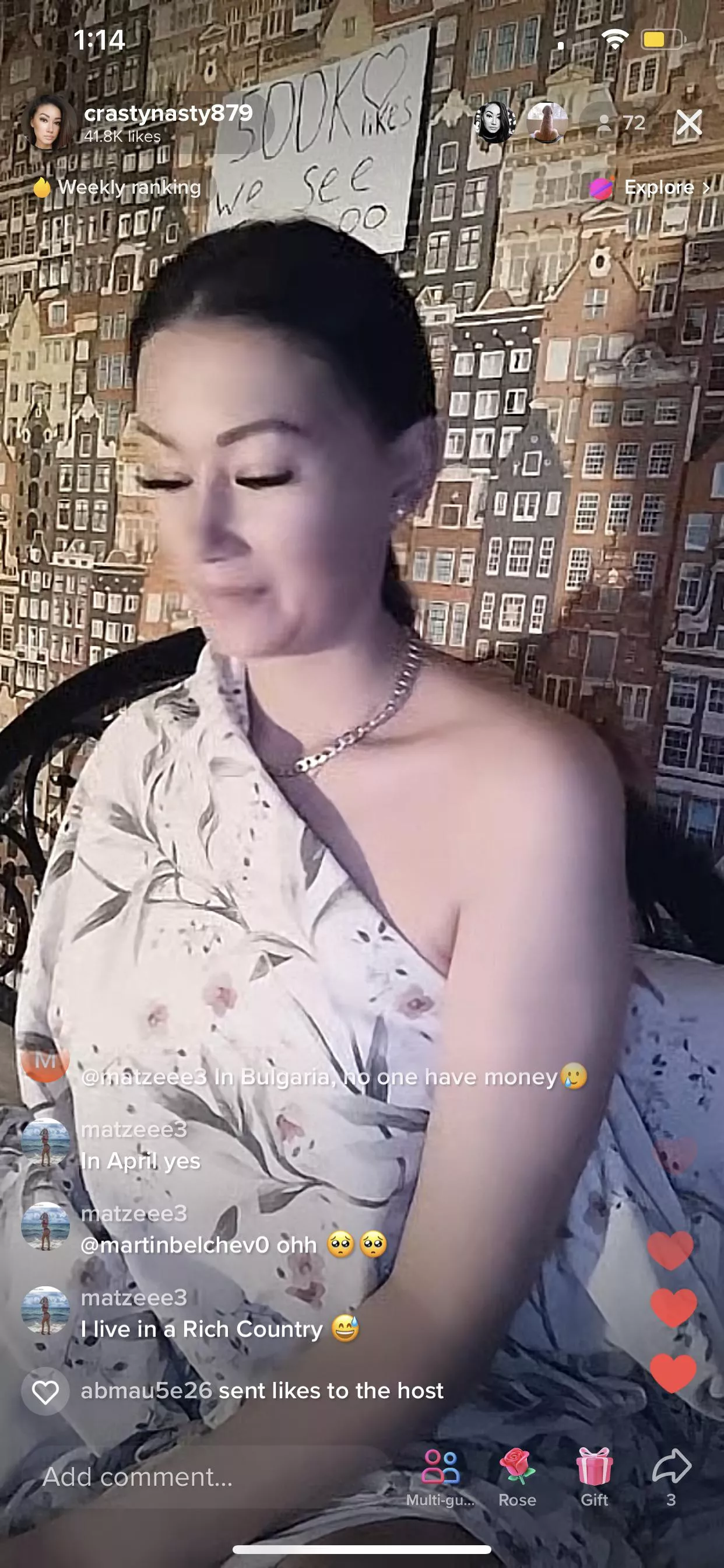 Live Now posted by CurrentReasonable309