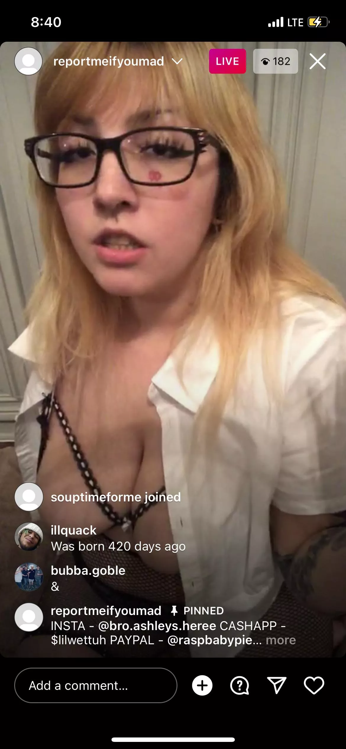 Live now @reportmeifyoumad posted by corbynike69