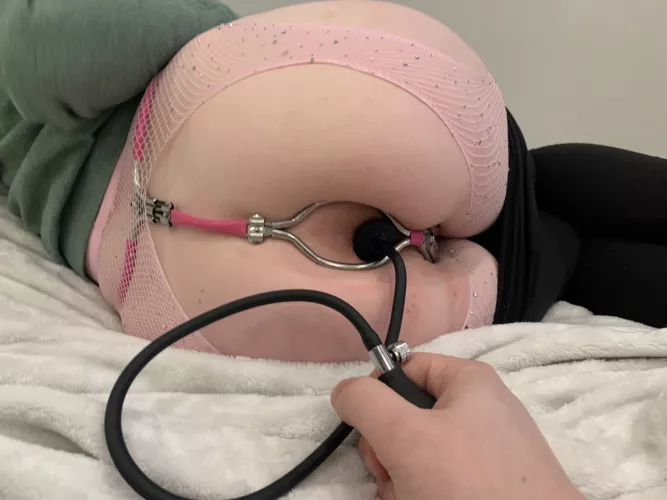 Locked in chastity with an in[f]latable buttplug that [M]aster controls by Couple_of_Perverts